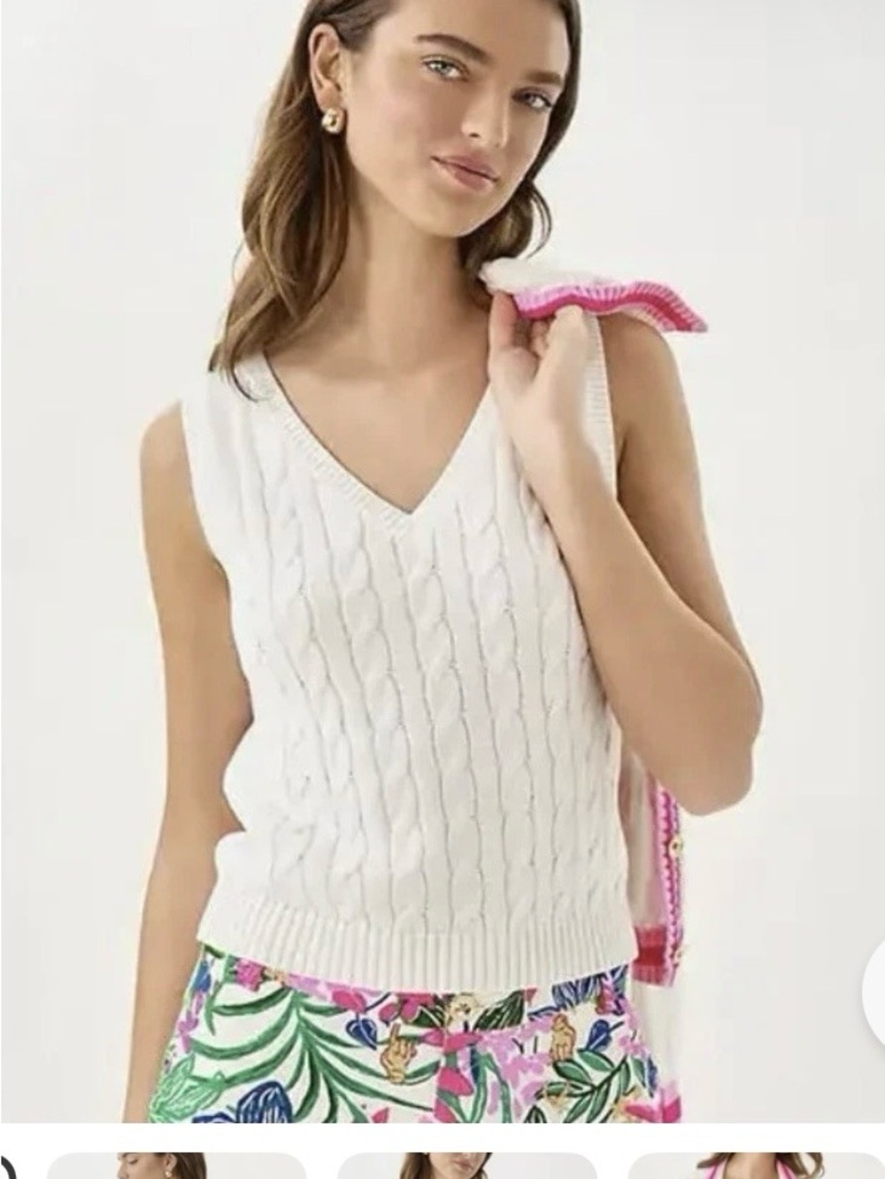 Lilly Pulitzer Brockton Sweater Vest Top XXS